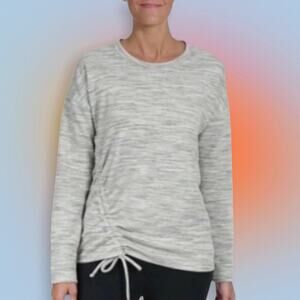 REEBOK Womens Medium Gray Crew Neck Sweatshirt